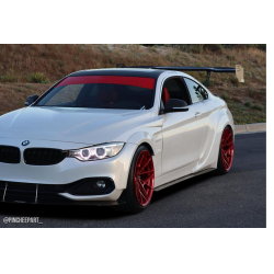 2014-2020 BMW 4 Series F32 AF-1 Wide Body Side Spliters ( GFK ) - 2 Piece ( Must be used with Couture M Sport Look Side Skirts ) (S) image - 2