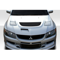 2003-2006 Mitsubishi Lancer Evolution 8 9 Duraflex C-1 Hood - 1 Piece image - 1