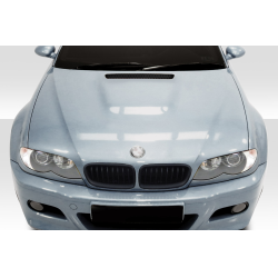 2002-2005 BMW 3 Series E46 4DR Duraflex M3 Look Hood - 1 Piece image - 1