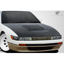 1989-1994 Nissan Silvia S13 Carbon Creations D-1 Hood - 1 Piece image - 2