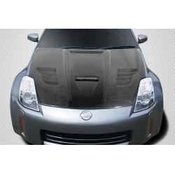 2003-2006 Nissan 350Z Z33 Carbon Creations Vader Hood - 1 Piece image - 1