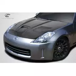 2003-2006 Nissan 350Z Z33 Vader Hood - 1 Piece image - 6