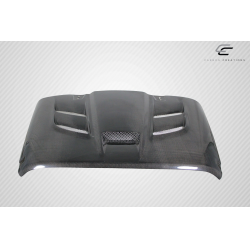 2007-2018 Jeep Wrangler Carbon Creations Viper Look Hood - 1 Piece image - 3