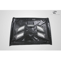 2007-2018 Jeep Wrangler Carbon Creations Viper Look Hood - 1 Piece image - 6