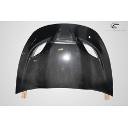 2013-2016 Dodge Dart Carbon Creations Hellcat Look Hood - 1 Piece image - 7