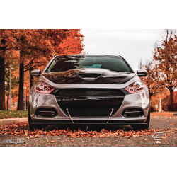 2013-2016 Dodge Dart Carbon Creations Hellcat Look Hood - 1 Piece image - 3