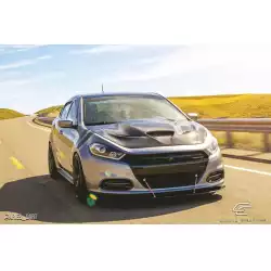 2013-2016 Dodge Dart Hellcat Look Hood - 1 Piece image - 7