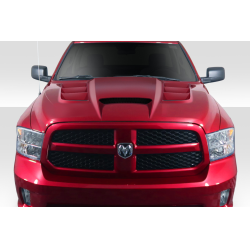 2009-2018 Dodge Ram 1500 Duraflex Viper Look Hood - 1 Piece image - 1