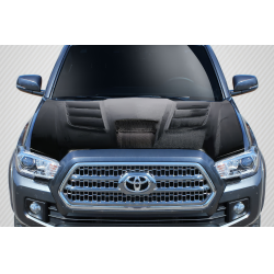 2012-2015 Toyota Tacoma Carbon Creations Viper Look Hood - 1 Piece image - 1