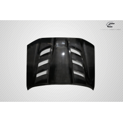 2012-2015 Toyota Tacoma Carbon Creations Viper Look Hood - 1 Piece image - 3