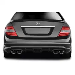 2008-2011 Mercedes C Class W204 / C63 AF-1 Rear Diffuser ( GFK ) - 1 Piece image - 1
