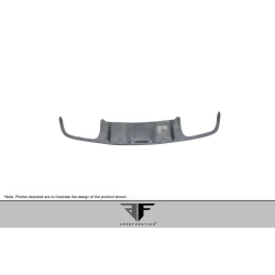 2008-2011 Mercedes C Class W204 / C63 AF-1 Rear Diffuser ( GFK ) - 1 Piece image - 3