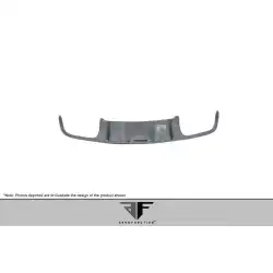 2008-2011 Mercedes C Class W204 / C63 AF-1 Rear Diffuser ( GFK ) - 1 Piece image - 6