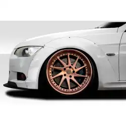 2007-2013 BMW 3 Series E92 2dr E93 Convertible Circuit Wide Body Front Fender Flares (+65mm) - 4 Piece ( fits all models except M3 ) image - 1