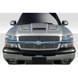 2002-2006 Chevrolet Avalanche ( without cladding ) 2003-2005 Silverado Duraflex Viper Look Hood - 1 Piece image - 1