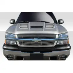 2002-2006 Chevrolet Avalanche ( without cladding ) 2003-2005 Silverado Viper Look Hood - 1 Piece image - 1