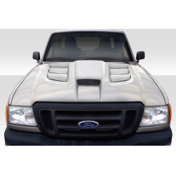 2004-2011 Ford Ranger Duraflex Viper Look Hood - 1 Piece image - 1