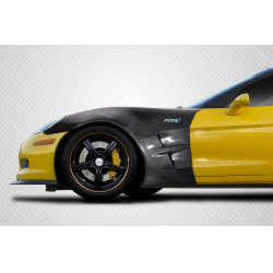 2005-2013 Chevrolet Corvette C6 Carbon Creations ZR1 Look Front Fenders - 2 Piece image - 1