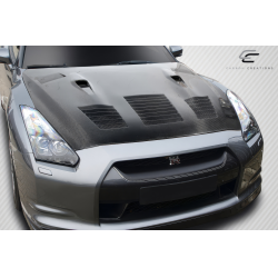 2009-2016 Nissan GT-R R35 Carbon Creations GT2 Hood - 1 Piece image - 2