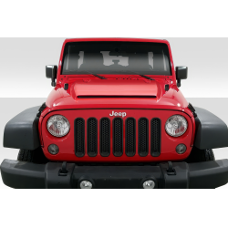 2007-2018 Jeep Wrangler Duraflex Rage Hood - 1 Piece image - 1