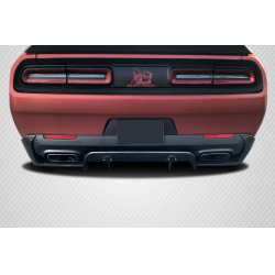 2015-2023 Dodge Challenger Carbon Creations Circuit Rear Diffuser - 3 Piece image - 1