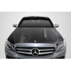 2015-2021 Mercedes C Class W205 Carbon Creations DriTech C63 Look Hood - 1 Piece image - 1