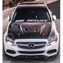 2015-2021 Mercedes C Class W205 Carbon Creations DriTech Black Series Look Hood - 1 Piece image - 2