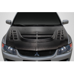 2003-2006 Mitsubishi Lancer Evolution 8 9 Carbon Creations DriTech VT-X Hood - 1 Piece image - 1