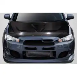 2008-2017 Mitsubishi Lancer / Lancer Evolution 10 Lancer DriTech Race Hood - 1 Piece image - 7