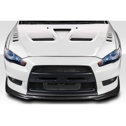 2008-2017 Mitsubishi Lancer / Lancer Evolution 10 Lancer Duraflex Race Hood - 1 Piece image - 1
