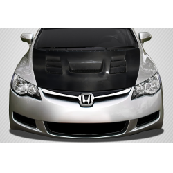 2006-2011 JDM Honda Civic 4DR Carbon Creations DriTech Supremo Hood - 1 Piece image - 1