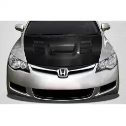 2006-2011 JDM Honda Civic 4DR DriTech Supremo Hood - 1 Piece image - 1