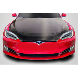 2016.5-2021.5 Tesla Model S Carbon Creations DriTech OEM Look Hood - 1 Piece image - 1