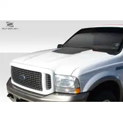 1999-2007 Ford Super Duty / 2000-2005 Ford Excursion Raptor Look Hood - 1 Piece image - 9