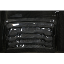 1999-2007 Ford Super Duty / 2000-2005 Ford Excursion Carbon Creations Raptor Look Hood - 1 Piece image - 5