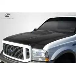 1999-2007 Ford Super Duty / 2000-2005 Ford Excursion Raptor Look Hood - 1 Piece image - 8