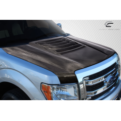 2009-2014 Ford F-150 Carbon Creations Raptor Look Hood - 1 Piece image - 2