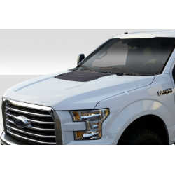 2015-2020 Ford F-150 Duraflex Raptor Look Hood - 1 Piece image - 3