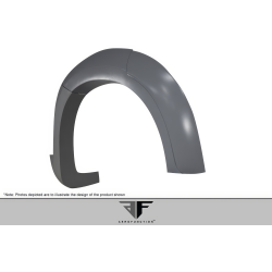 2015-2019 BMW X6 F16 / X6M F86 AF-1 Rear Fender Flares ( PU-RIM ) - 6 Piece image - 5