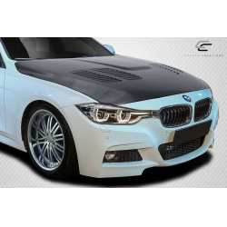 2012-2018 BMW 3 Series F30 / 2014-2020 4 Series F32 Carbon Creations GTR Hood - 1 Piece image - 2