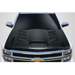 2014-2015 Chevrolet Silverado Carbon Creations Viper Look Hood - 1 Piece image - 1