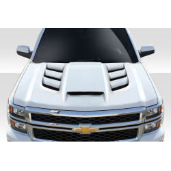 2014-2015 Chevrolet Silverado Duraflex Viper Look Hood - 1 Piece image - 1