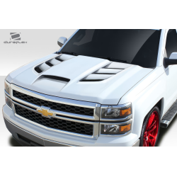 2014-2015 Chevrolet Silverado Duraflex Viper Look Hood - 1 Piece image - 3