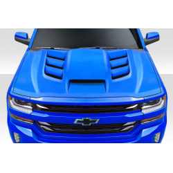 2016-2018 Chevrolet Silverado Duraflex Viper Look Hood - 1 Piece image - 1