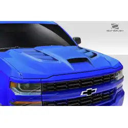 2016-2018 Chevrolet Silverado Viper Look Hood - 1 Piece image - 9