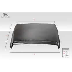 Universal Duraflex Ram Air Type 9 Hood Scoop - 1 Piece image - 4