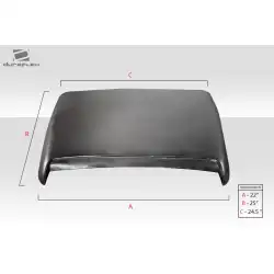 Universal Ram Air Type 9 Hood Scoop - 1 Piece image - 3
