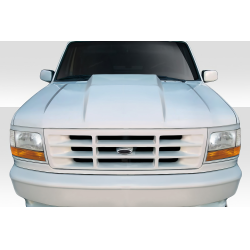 1992-1996 Ford F-150 / Bronco Duraflex Cowl Hood - 1 Piece image - 1