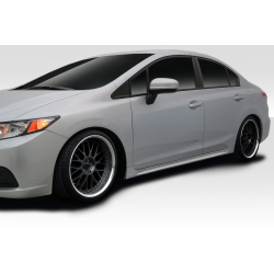 2012-2015 Honda Civic 4DR Duraflex RR Side Skirts - 2 Piece image - 3