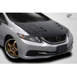 2012-2015 Honda Civic 4DR Carbon Creations TS-1 Hood - 1 Piece image - 2